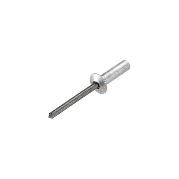 Pop Blind Rivet - 3/16 x 6-8 - Button Head - Closed End - Up to 1/2in Grip - Aluminum/Steel - 250 Pk